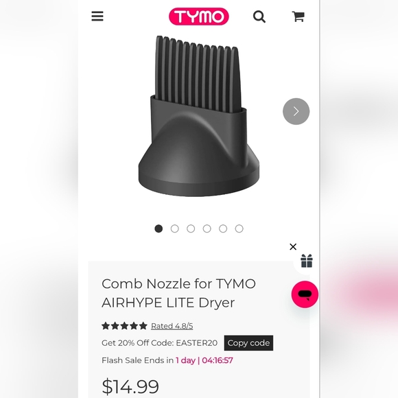 TYMO Airhype Lite Blow Dryer - Lightly Used - Picture 8 of 8